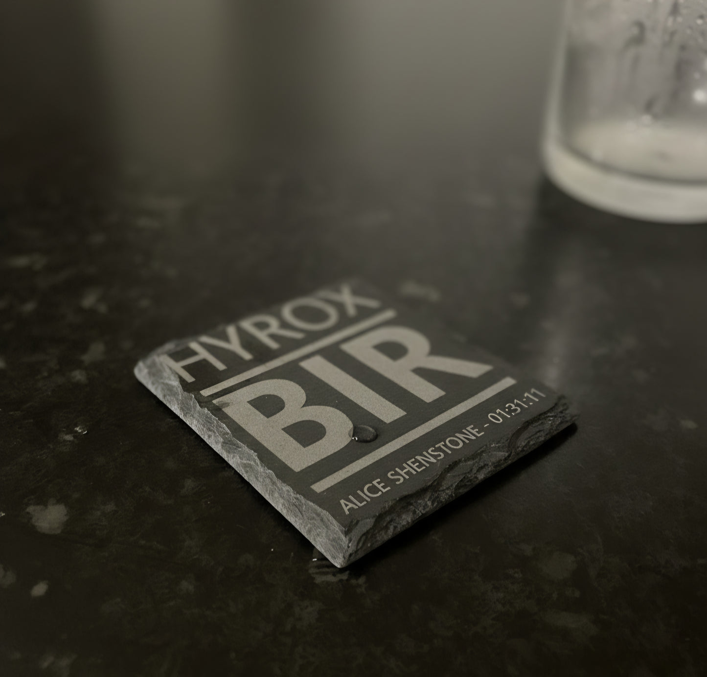 HYROX Slate patch coaster