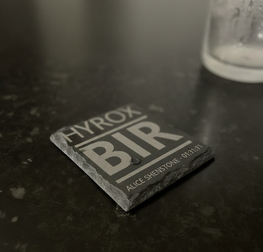 HYROX Slate patch coaster